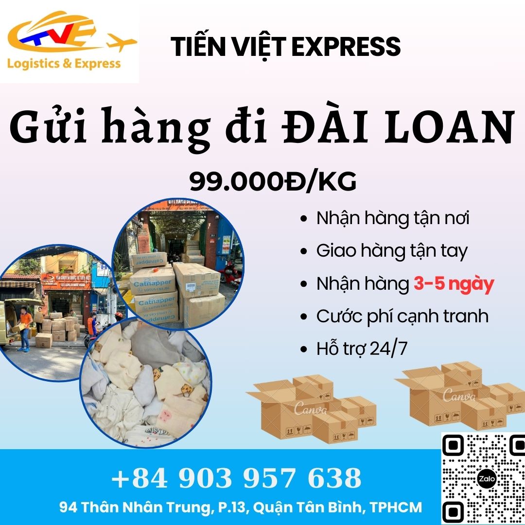 Gửi hàng đi Đài Loan - Tiến Việt Express